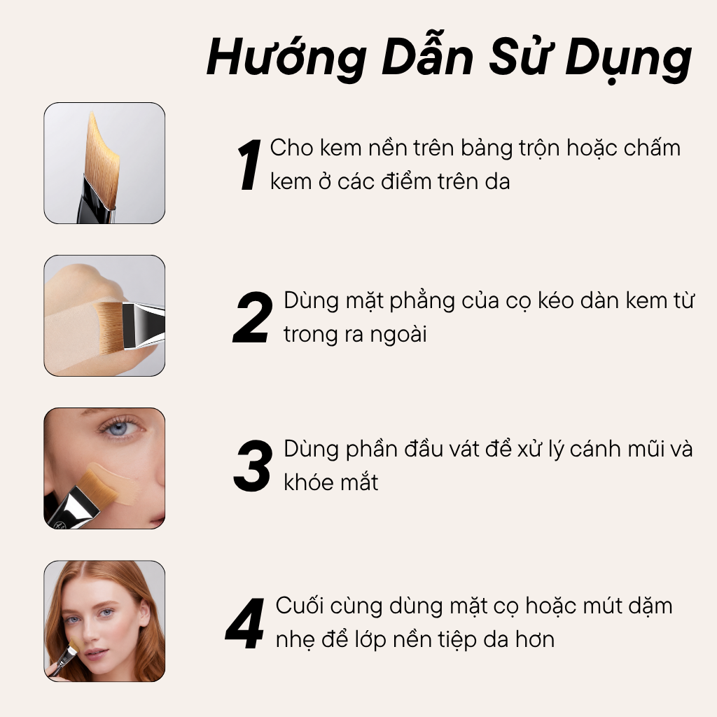 Cọ Tán Nền BH Cosmetics Foundation Brush BH909
